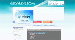 Desktop Screenshot of clinique-saada.com