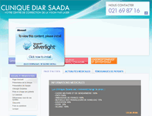 Tablet Screenshot of clinique-saada.com